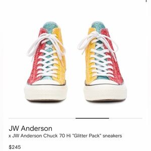 x JW Anderson Chuck 70 Hi "Glitter Pack" sneakers